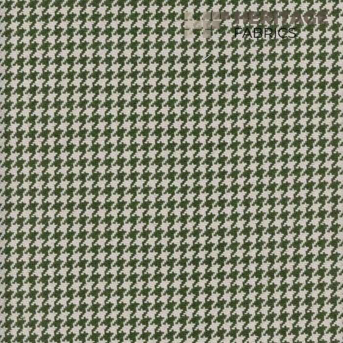 Houndstooth Avocado by Heritage Designer Fabric - 100% Cotton India 20,000 Horizontal: 0.375" and Vertical: 0.375" 54" - Swanky Fabrics -