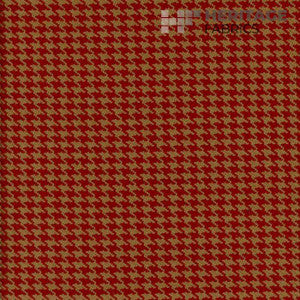 Houndstooth Terracotta by Roth & Tompkins Designer Fabric