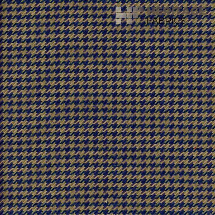 Houndstooth Midnight by Heritage Designer Fabric - 100% Cotton India 20,000 Horizontal: 0.375" and Vertical: 0.375" 54" - Swanky Fabrics -