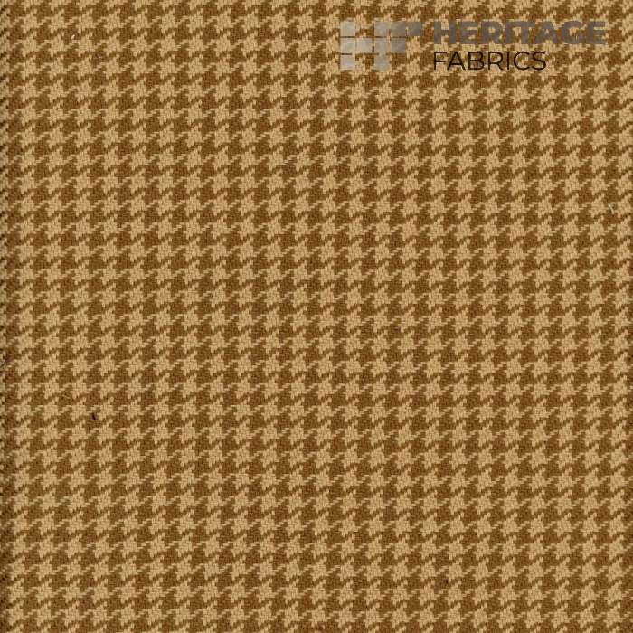 Houndstooth Straw by Heritage Designer Fabric - 100% Cotton India 20,000 Horizontal: 0.375" and Vertical: 0.375" 54" - Swanky Fabrics -