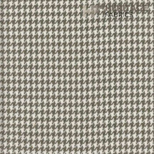 Houndstooth Truffle by Roth & Tompkins Designer Fabric