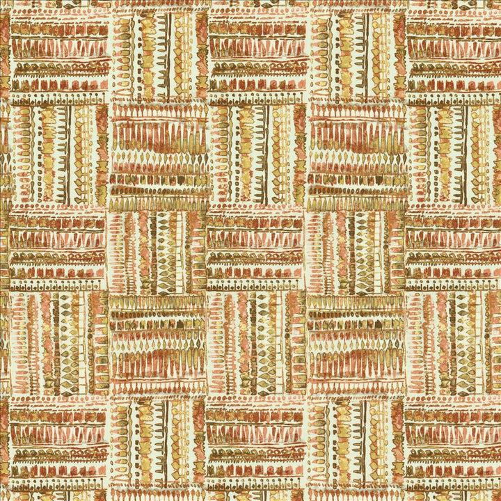 Huron Peachspice by Kasmir Designer Fabric 5155 100% Cotton
 TURKMENISTAN 6,000 Wyzenbeek Double Rubs </p><p>Repeat: Horizontal: 13 4/8 inches and Vertical: 27 inches 54 - Swanky Fabrics -