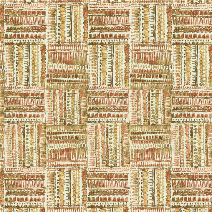 Huron Peachspice by Kasmir Designer Fabric 5155 100% Cotton TURKMENISTAN 6,000 Wyzenbeek Double Rubs Horizontal: 13 4/8 inches and Vertical: 27 inches 54 - Swanky Fabrics -