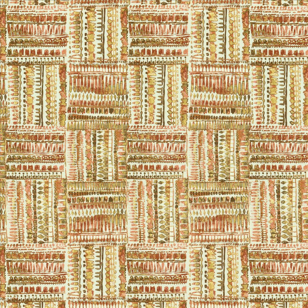 Huron Peachspice by Kasmir Designer Fabric See sample 100% Cotton
 TURKMENISTAN 6,000 Wyzenbeek Double Rubs </p><p>Repeat: Horizontal: 13 4/8 inches and Vertical: 27 inches 54 - Swanky Fabrics -
