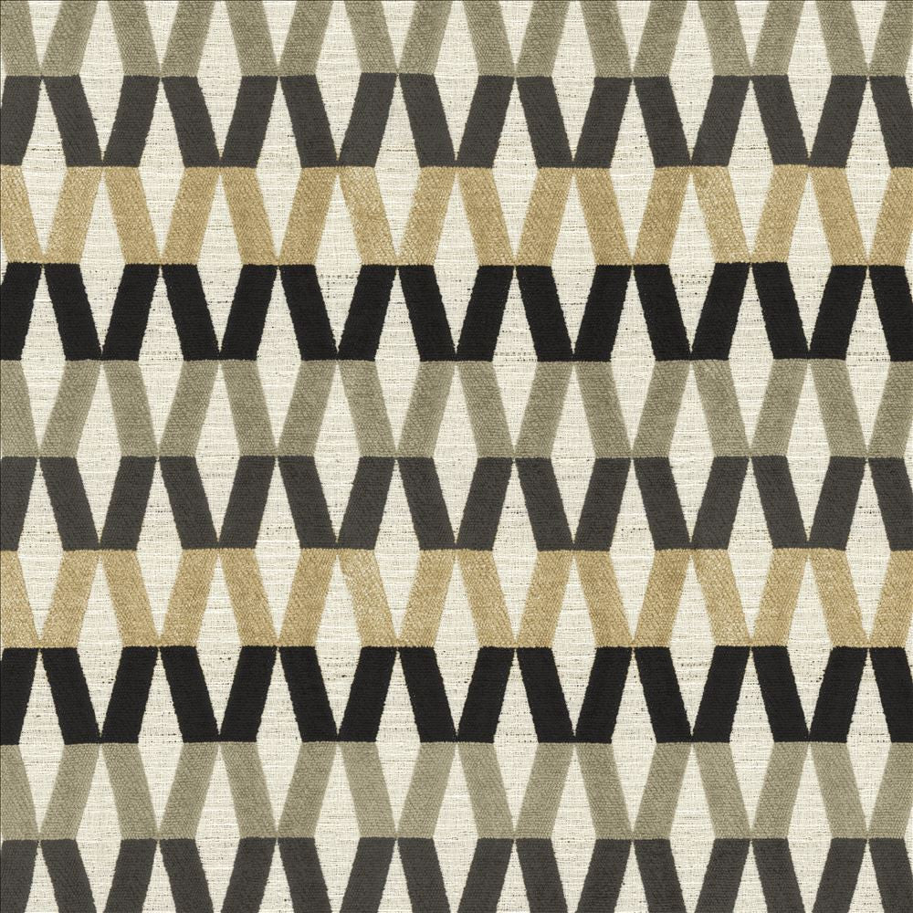 Ideal Diamond Onyx by Kasmir Designer Fabric 1471 62% Polyester
37% Acrylic
1% Linen
 TURKEY 50,000 Martindale Cycles </p><p>Repeat: Horizontal: 2 3/8 inches and Vertical: 7 inches 54 - Swanky Fabrics -