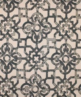 Knotwork Pewter M9831 by Barrow Industries Designer Fabric Transitional/15CL07 61% RAYON (S)
39% POLYESTER (F) Asia 15,000 DOUBLE RUBS Horizontal: 13 1/2" and Vertical: 13 1/4" 56" - Swanky Fabrics -
