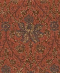 Galway Paprika M7856 by Barrow Industries Designer Fabric Traditional/2869 63% POLYESTER
37% RAYON Asia 15,000 DOUBLE RUBS Horizontal: 13-1/2" and Vertical: 27-3/4" 56" - Swanky Fabrics -