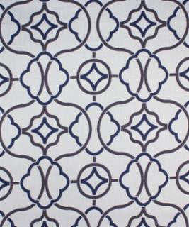 Seiche Indigo M9829 by Barrow Designer Fabric 15CL07 68% COTTON 32% POLYESTER CHINA 24,000 DOUBLE RUBS </p><p>Repeat: Horizontal: 9" and Vertical: 8 7/8" 54" Minimum - Swanky Fabrics -