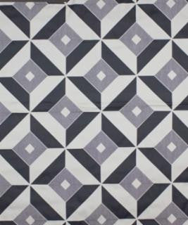 Miter Graphite M9389 by Barrow Designer Fabric 13CL07 61% RAYON (S) 39% POLYESTER (F) CHINA 12,000 DOUBLE RUBS </p><p>Repeat: Horizontal: 13 1/2 " and Vertical: 6.75 " 54" Minimum - Swanky Fabrics -