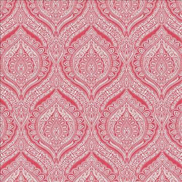 Impromptu Cerise by Kasmir Designer Fabric 5064 100% Cotton SPAIN 100,000 Wyzenbeek Double Rubs H: 13 4/8 inches, V: 27 inches 54 - 55 - Swanky Fabrics - Kasmir