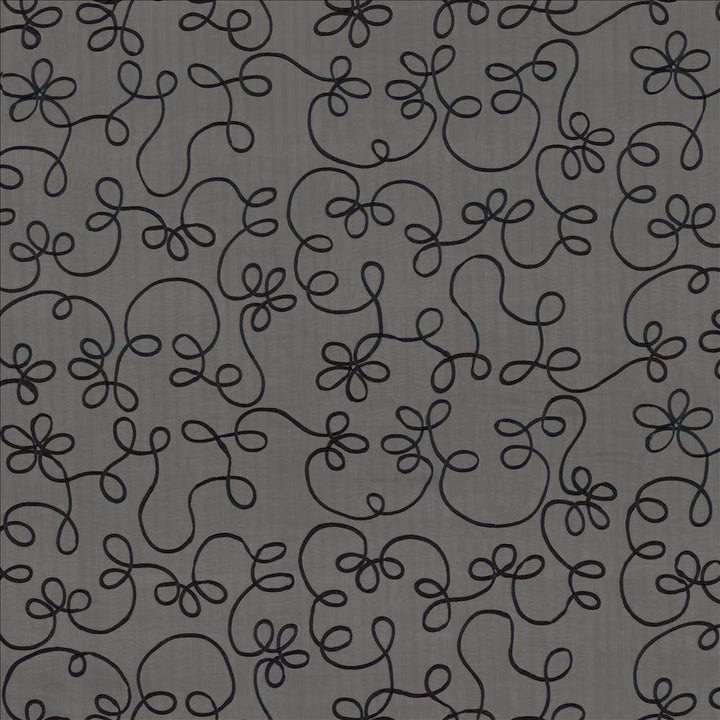 Improvise Ebony by Kasmir Designer Fabric 5077 100% Polyester
Embroidery
100% Polyester
 CHINA </p><p>Repeat: Horizontal: 17 inches and Vertical: 28 inches 102 - 108 - Swanky Fabrics -