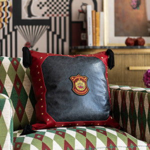 Mind The Gap Pillows IN BOCCA AL LUPO Leather Cushion (LC40210)