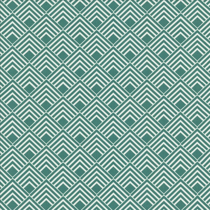 Indicate Turquoise by Kasmir Designer Fabric See sample 100% Cotton
 TURKEY 10,000 Martindale Cycles </p><p>Repeat: Horizontal: 2 5/8 inches and Vertical: 2 5/8 inches 63 - Swanky Fabrics -