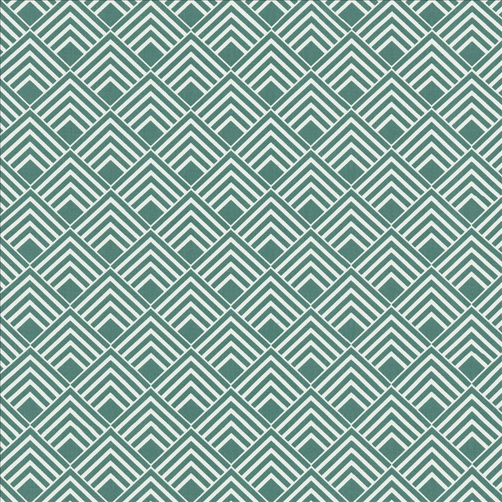 Indicate Turquoise by Kasmir Designer Fabric 1455 100% Cotton
 TURKEY 10,000 Martindale Cycles </p><p>Repeat: Horizontal: 2 5/8 inches and Vertical: 2 5/8 inches 63 - Swanky Fabrics -