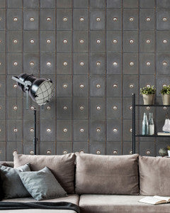 Mind The Gap Wallpaper INDUSTRIAL CABINETS Tapet Premium (WP20113)