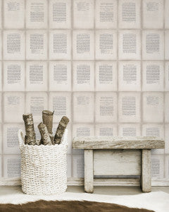 Mind The Gap Wallpaper INSIDE BOOK Taupe Premium Wallpaper (WP20102)