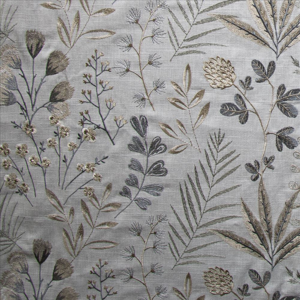 Inza Midnight  by Kasmir Designer Fabric 1476 58% Cotton 42% Polyester  INDIA  </p><p>Repeat: Horizontal: 26 2/8 inches and Vertical: 12 6/8 inches 52  - Swanky Fabrics -