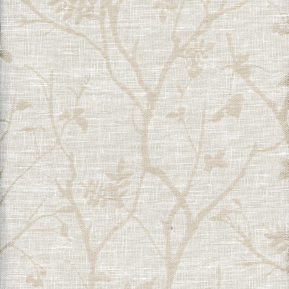 Isadora French Vanilla by Heritage Fabric - 36% Linen 35% Polyester 29% Cotton - India - V: 14.5"  H: 13.5" - 54" - Fabric Carolina -