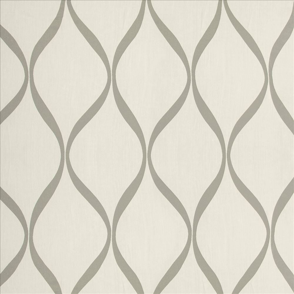 Ithaca White  by Kasmir Designer Fabric 5157 100% Polyester
 CHINA Not Tested Horizontal: 6 inches and Vertical: 13 inches 110  - Swanky Fabrics -