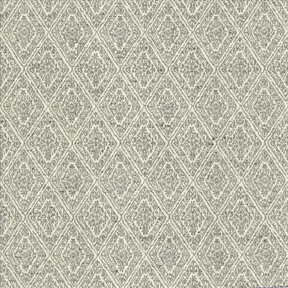 Izmir Smoke by Kasmir Designer Fabric 5123 58% Polyester 42% Cotton INDIA 34,000 Martindale Cycles Horizontal: 2 6/8 inches and Vertical: 4 2/8 inches 54 - Swanky Fabrics -