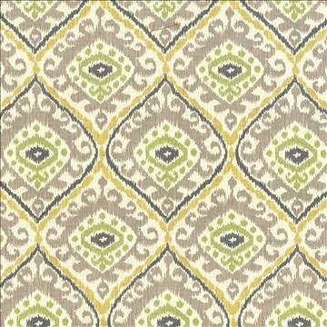 Jacaranda Citrus by Kasmir Designer Fabric 5078 100% Cotton USA 12,000 Wyzenbeek Double Rubs H: 13 4/8 inches, V: 18 inches 54 - Swanky Fabrics - Kasmir
