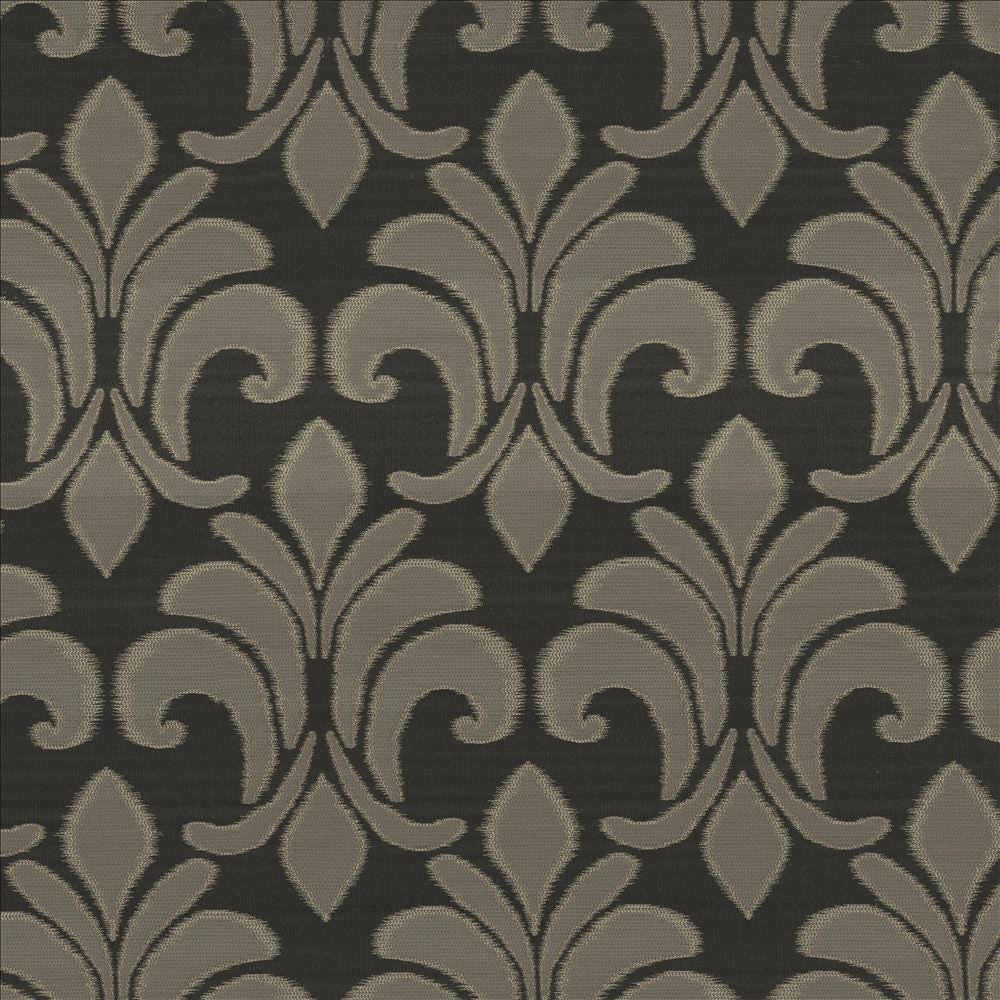 Jackpot Ebony  by Kasmir Designer Fabric 5118 100% Polyester
 USA 15,000 Wyzenbeek Double Rubs Horizontal: 14 inches and Vertical: 22 4/8 inches 54  - Swanky Fabrics -