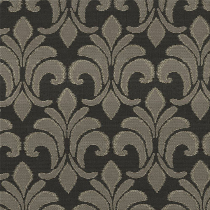 Jackpot Ebony by Kasmir Designer Fabric 5118 100% Polyester USA 15,000 Wyzenbeek Double Rubs Horizontal: 14 inches and Vertical: 22 4/8 inches 54 - Swanky Fabrics -