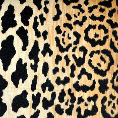 Braemore Jamil Natural Animal Velvet Fabric - China 20,000 Cotton Duck Double Rubs H: 25.25", V: 32.5" 54 inches Swanky Fabrics