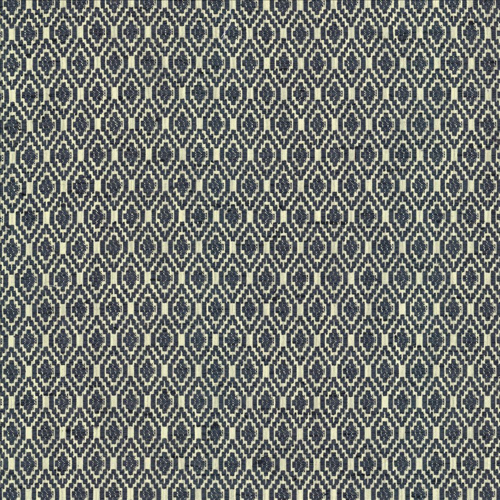 Jetsetter Marine  by Kasmir Designer Fabric 5125 57% Polyester
43% Cotton
 INDIA 22,000 Martindale Cycles Horizontal: 1 inches and Vertical: 1 7/8 inches 54  - Swanky Fabrics -