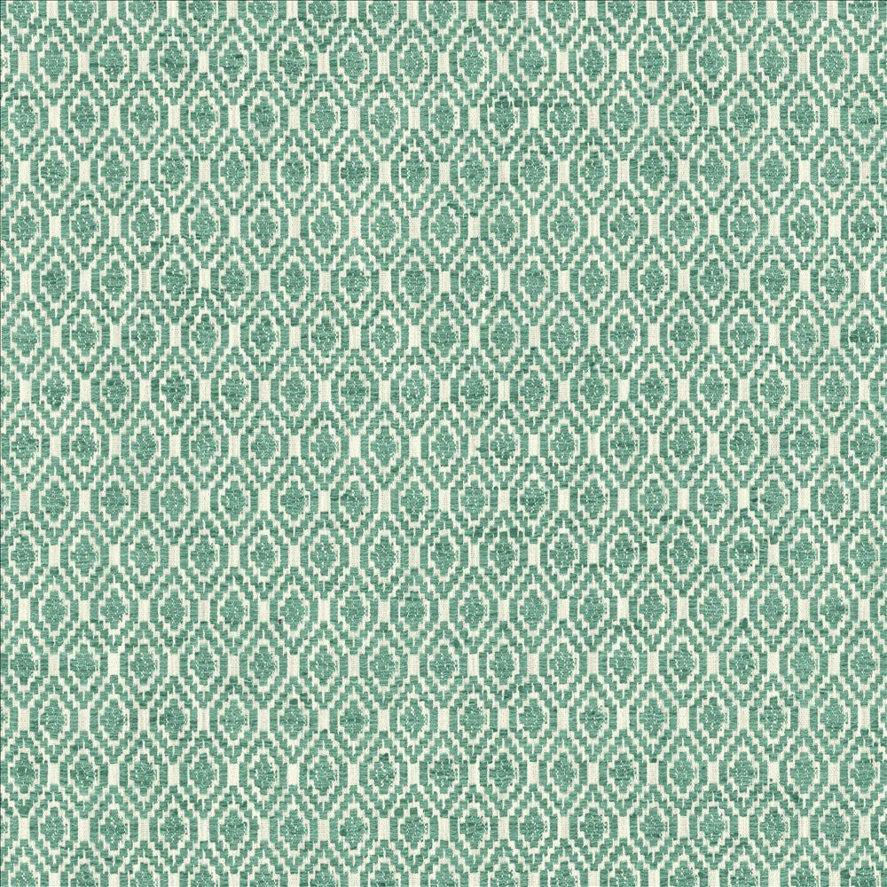 Jetsetter Spa by Kasmir Designer Fabric See sample 57% Polyester
43% Cotton
 INDIA 22,000 Martindale Cycles </p><p>Repeat: Horizontal: 1 inches and Vertical: 1 7/8 inches 54 - Swanky Fabrics -