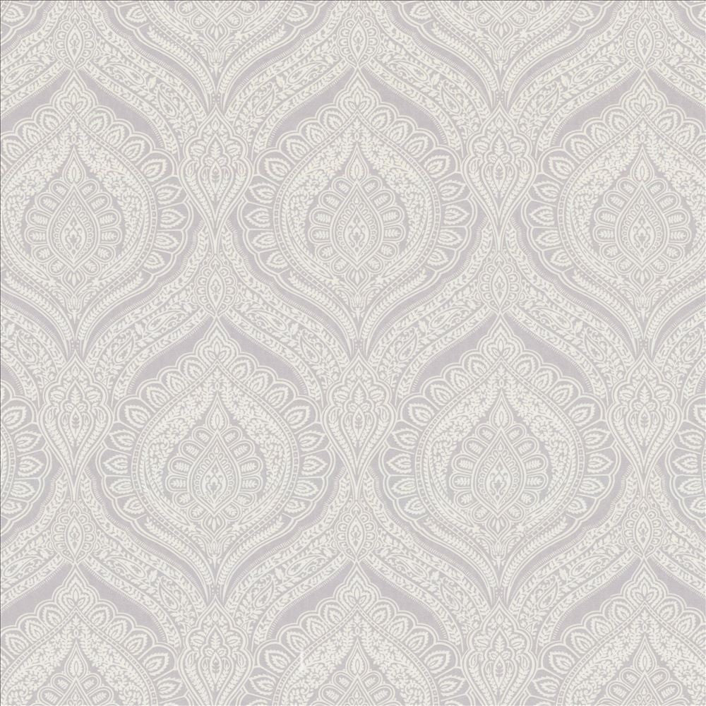 Junoon Silver by Kasmir Designer Fabric 5077 80% Polyester 20% Linen SPAIN Not Tested Horizontal: 13 4/8 inches and Vertical: 27 inches 56 - 57 - Swanky Fabrics -