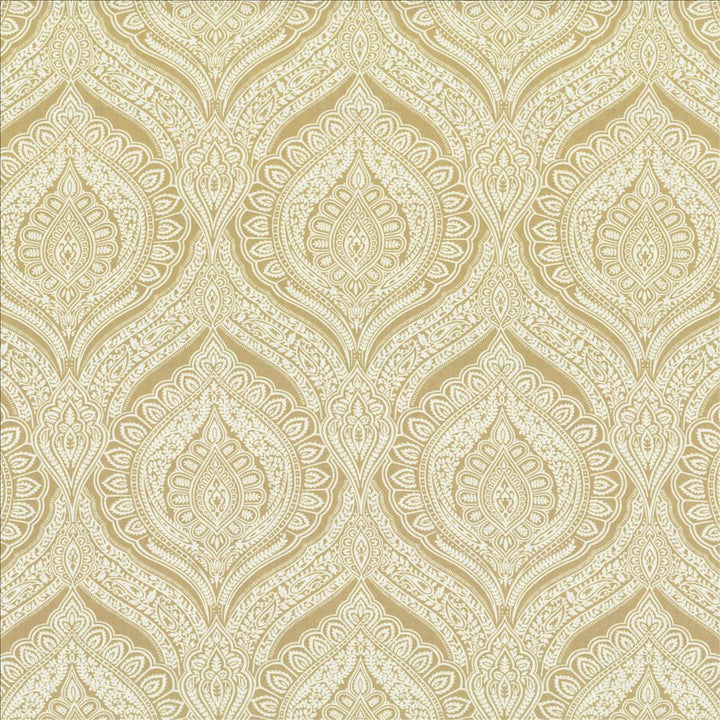 Junoon Toast by Kasmir Designer Fabric 5077 80% Polyester 20% Linen SPAIN Not Tested Horizontal: 13 4/8 inches and Vertical: 27 inches 56 - 57 - Swanky Fabrics -