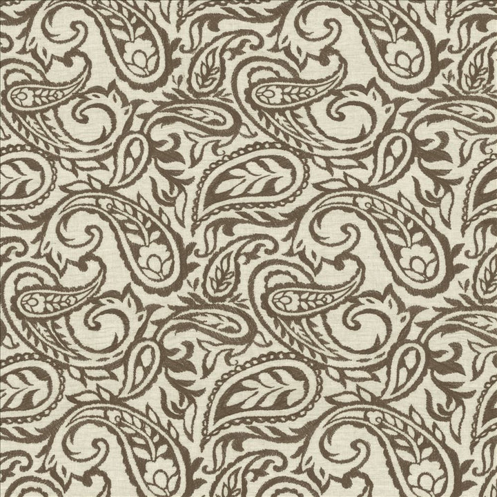 Kahala Paisley Earth by Kasmir Designer Fabric 1450 52% Linen
48% Cotton
 INDIA </p><p>Repeat: Horizontal: 17 inches and Vertical: 14 7/8 inches 51 - Swanky Fabrics -