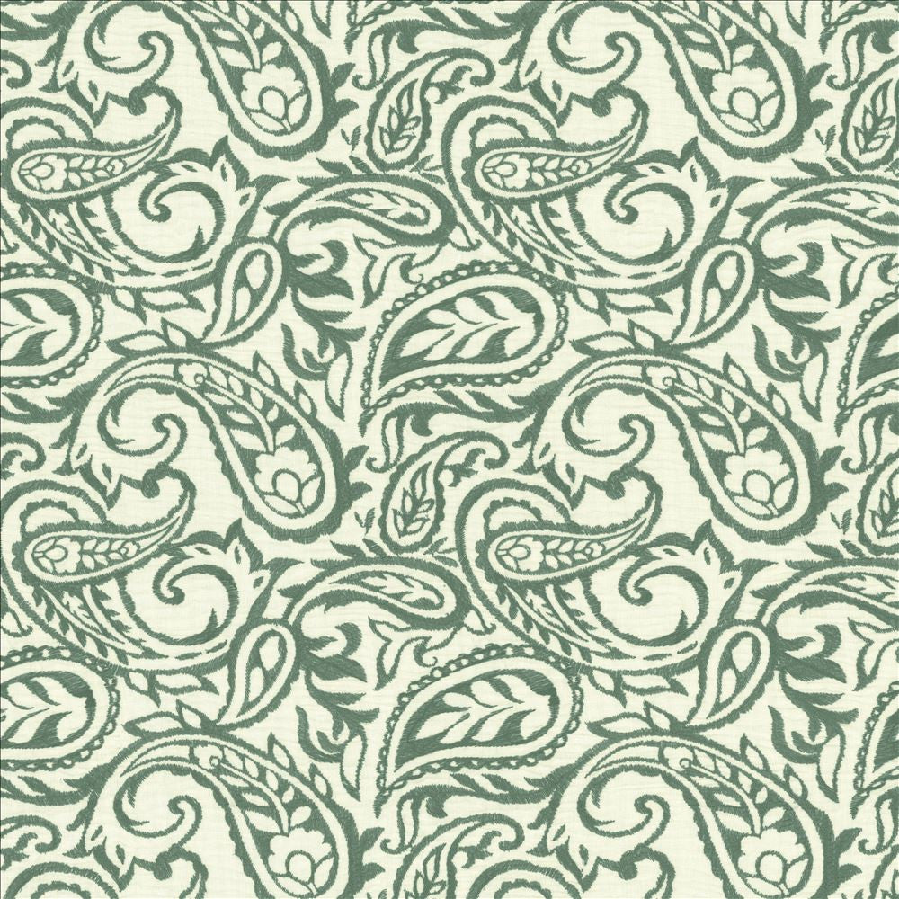 Kahala Paisley Marine by Kasmir Designer Fabric 1450 52% Linen
48% Cotton
 INDIA </p><p>Repeat: Horizontal: 17 inches and Vertical: 14 7/8 inches 51 - Swanky Fabrics -