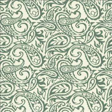 Kahala Paisley Marine by Kasmir Designer Fabric 1450 52% Linen 48% Cotton INDIA Not Tested H: 17 inches, V: 14 7/8 inches 54 - Swanky Fabrics - Kasmir