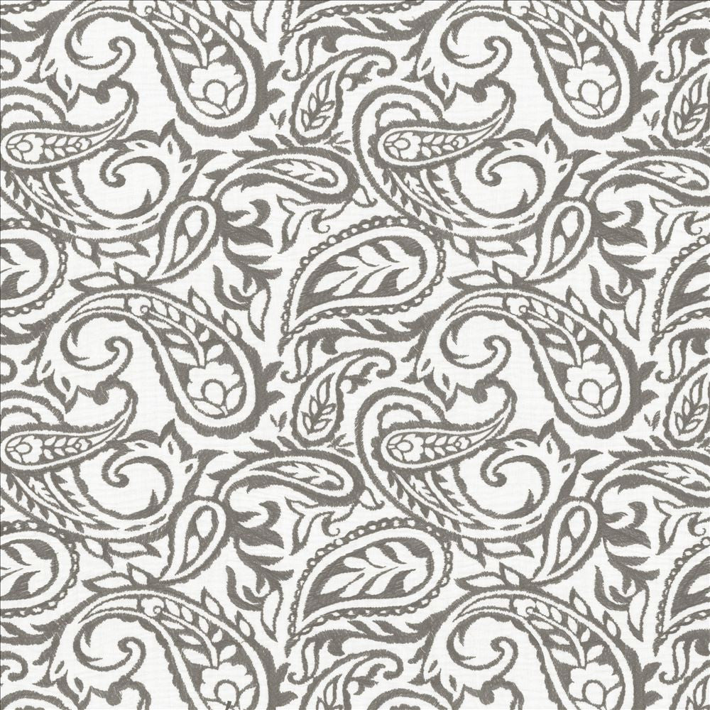 Kahala Paisley Storm by Kasmir Designer Fabric 1450 52% Linen
48% Cotton
 INDIA Not Tested </p><p>Repeat: Horizontal: 17 inches and Vertical: 14 7/8 inches 51 - Swanky Fabrics -