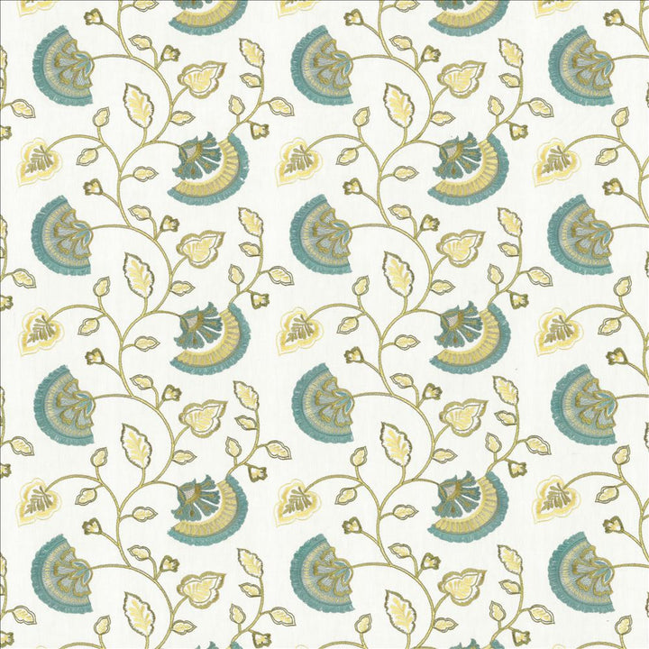 Kay Jewel by Kasmir Designer Fabric 5156 52% Cotton
48% Polyester
 INDIA </p><p>Repeat: Horizontal: 13 inches and Vertical: 9 1/8 inches 55 - Swanky Fabrics -