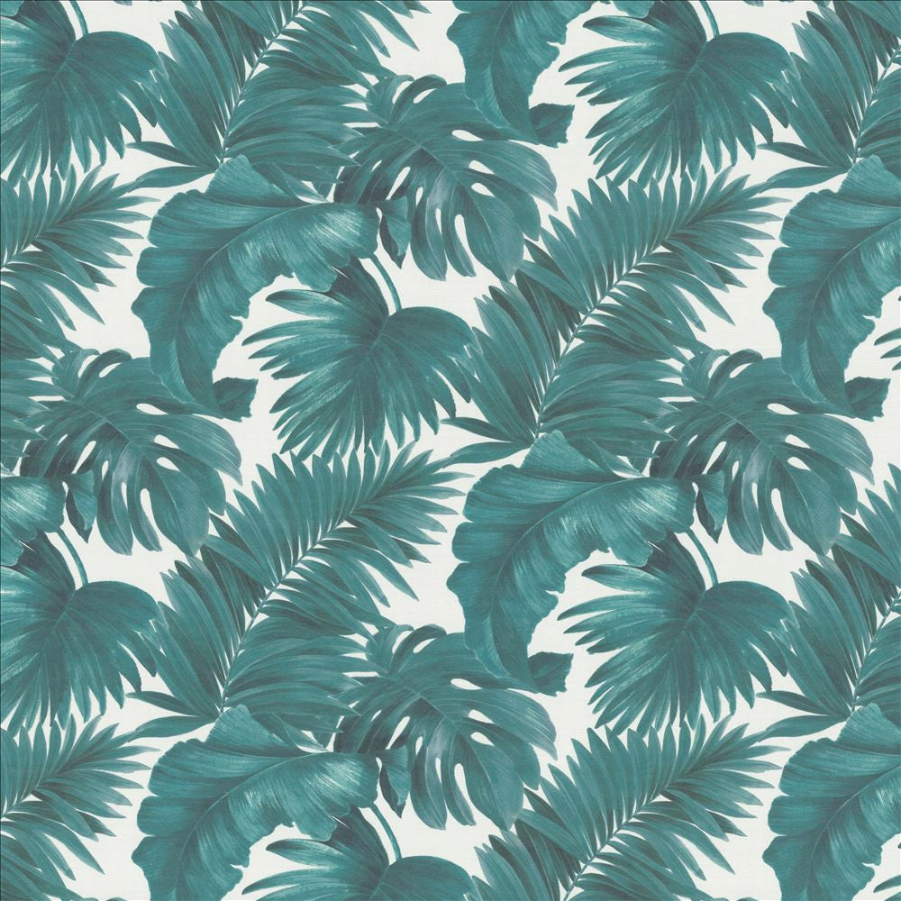 Keanu Palm 55 Peacock by Kasmir Designer Fabric See sample 65% Polyester
35% Cotton
 SPAIN 40,000 Martindale Cycles </p><p>Repeat: Horizontal: 27 5/8 inches and Vertical: 24 4/8 inches 55 - Swanky Fabrics -