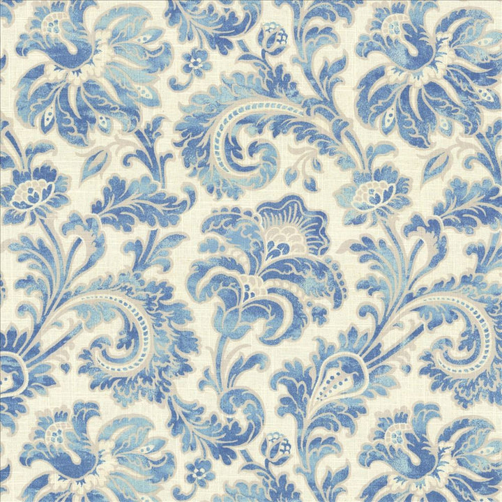 Kenilworth Matisse Blue  by Kasmir Designer Fabric 5081 55% Linen
45% Rayon
 CHINA 12,000 Wyzenbeek Double Rubs Horizontal: 13 6/8 inches and Vertical: 16 6/8 inches 54  - Swanky Fabrics -