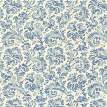 Kenilworth Matisse Blue by Kasmir Designer Fabric 5081 55% Linen 45% Rayon CHINA 12,000 Wyzenbeek Double Rubs H: 13 6/8 inches, V: 16 6/8 inches 54 - 55 - Swanky Fabrics - Kasmir