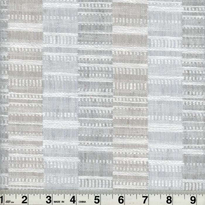 Kinson Silver Blue by Heritage Designer Fabric - 85% Polyester 15% Cotton Turkey 45,000 Horizontal: 13.5" and Vertical: 4.25" 54" - Swanky Fabrics -