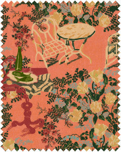 Mind The Gap Fabric LA BRASSERIA Salmon Velvet (FB00129)