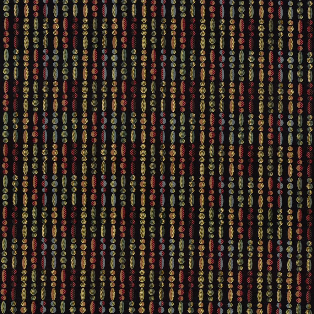 La Cirque Black  by Kasmir Designer Fabric 5068 100% Polyester
 CHINA 39,000 Wyzenbeek Double Rubs Horizontal: 4 6/8 inches and Vertical: 5 2/8 inches 58  - Swanky Fabrics -