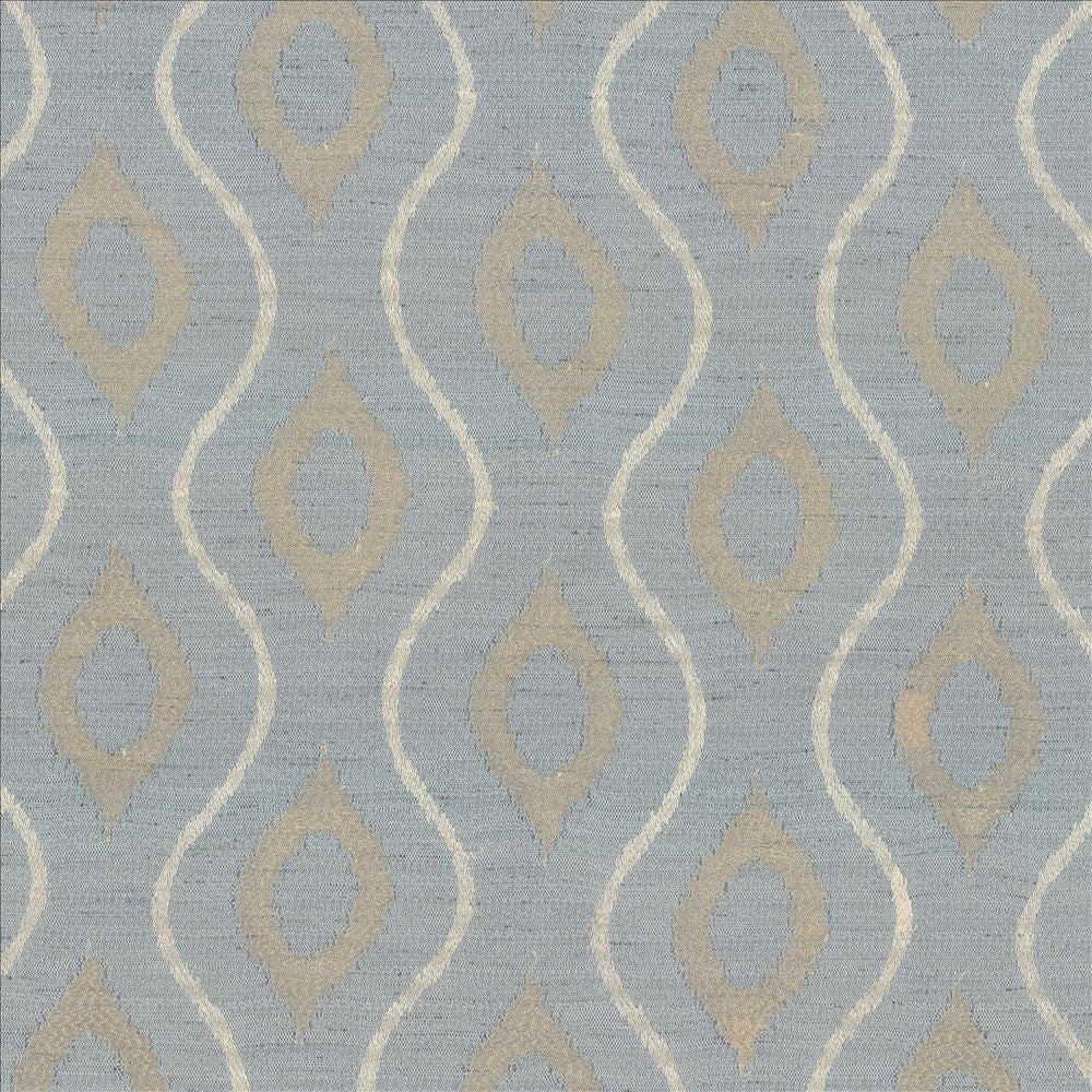 La Turka Ice Blue by Kasmir Designer Fabric See sample 100% Polyester
Embroidery
100% Polyester
 CHINA Not Tested </p><p>Repeat: Horizontal: 8 inches and Vertical: 7 6/8 inches 46 - Swanky Fabrics -