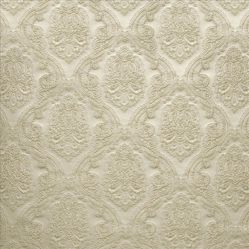 Lady In Waiting Silver by Kasmir Designer Fabric 5147 100% Polyester
 INDIA </p><p>Repeat: Horizontal: 6 6/8 inches and Vertical: 6 inches 54 - Swanky Fabrics -