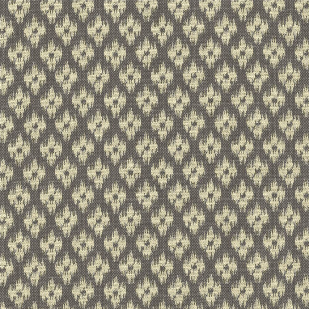 Lanka Ikat Graphite by Kasmir Designer Fabric 5123 58% Cotton
42% Polyester
 TURKEY 35,000 Wyzenbeek Double Rubs </p><p>Repeat: Horizontal: 1 6/8 inches and Vertical: 3 inches 54 - Swanky Fabrics -