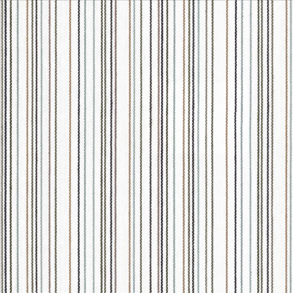 Larson Stripe Charcoal by Kasmir Designer Fabric 5123 100% Cotton INDIA 12,000 Wyzenbeek Double Rubs Horizontal: 9 inches and Vertical: 0 Inches 54 - Swanky Fabrics -
