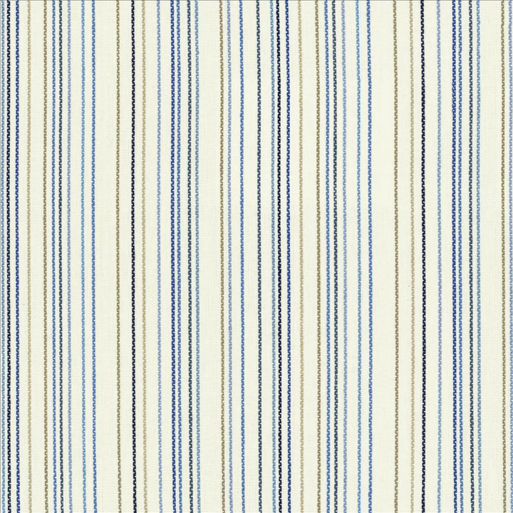 Larson Stripe Indigo by Kasmir Designer Fabric 5125 100% Cotton
 INDIA </p><p>Repeat: Horizontal: 9 inches and Vertical: N/A 54 - Swanky Fabrics -