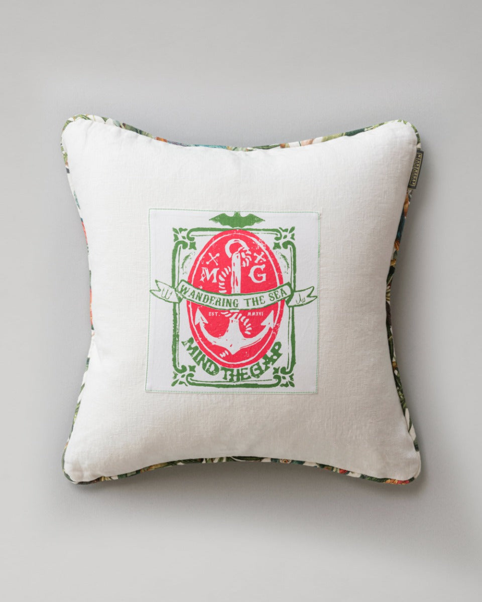 Wandering The Sea pillow by Mind the Gap (LC40064), front