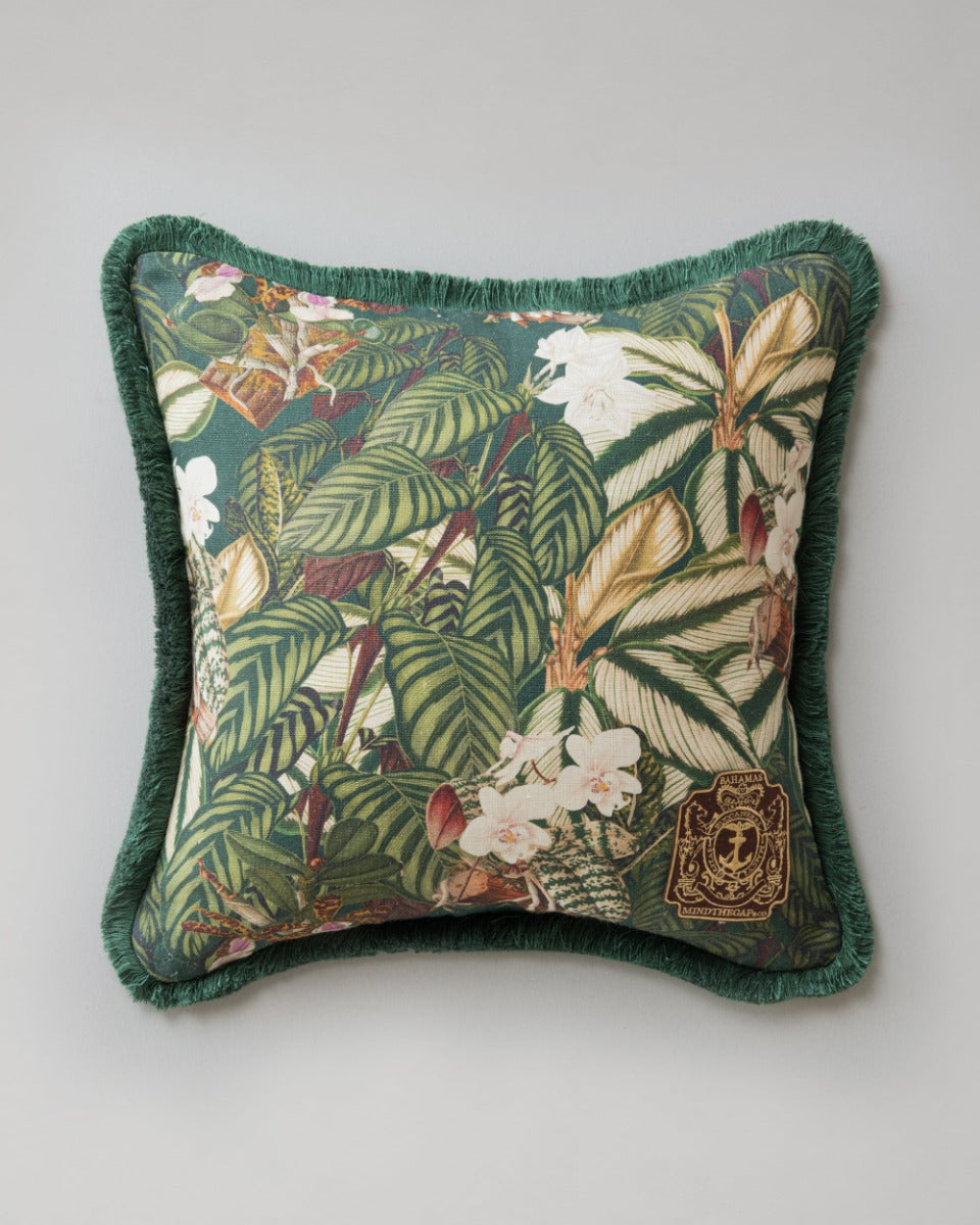 Orchid Bloom pillow by Mind the Gap (LC40072), front